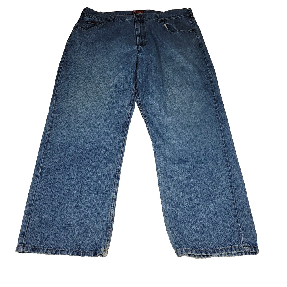 Vintage Chaps Jeans Mens Size 42x32 Straight Cotton Blue Denim Casual Work Job